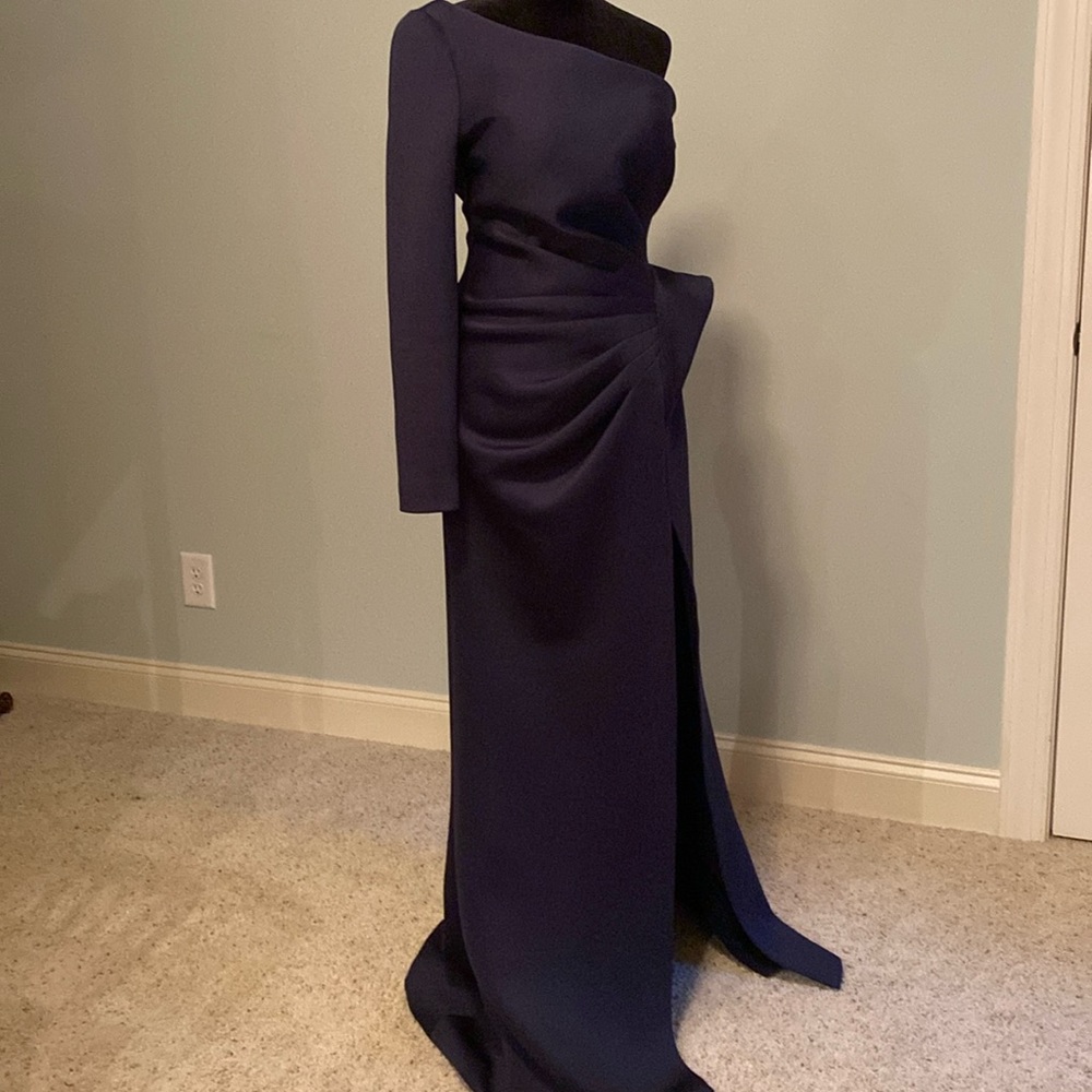 JOVANI DRESS, #06998, SCUBA FLOOR LENGTH.